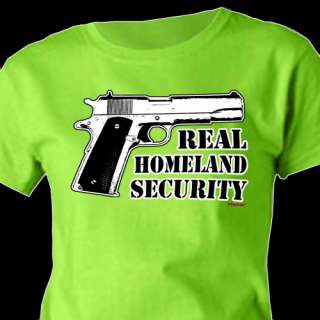 Real Homeland Security Colt 45 Auto Pistol Funny Gun lime