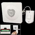 White Plastic Wall Panel Wired Electronic Doorbell Chime Button
