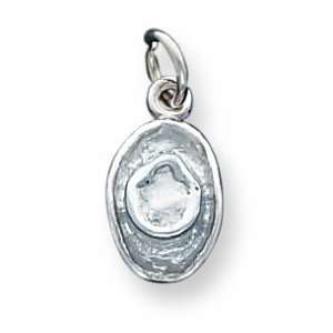  Sterling Silver Cowboy Hat Charm Jewelry