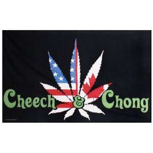  Cheech & Chong Canadian & American Flag Marijuana Leaf 