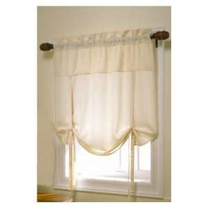  Style Selections 45L Ivory Oxford Shade Valance 26578 