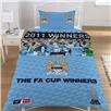 Manchester City Cup Winners Single Duvet Quilt Cover