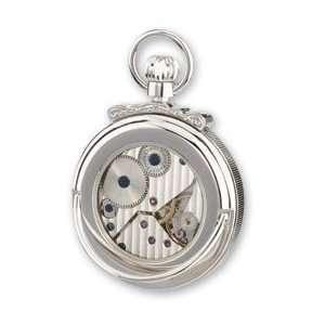   Hubert Gold plated Off white Dial Open Face Pocket Watch Jewelry