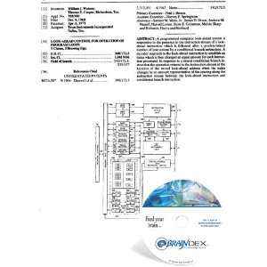  NEW Patent CD for LOOK AHEAD CONTROL FOR OPERATION OF 