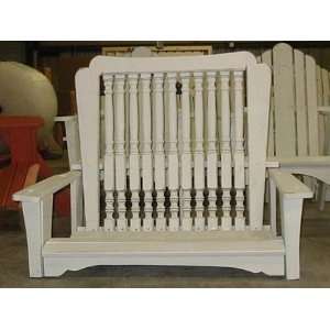  Uwharrie Chair Hatteras Wood Arm 69 Inch Wide Patio Swing 