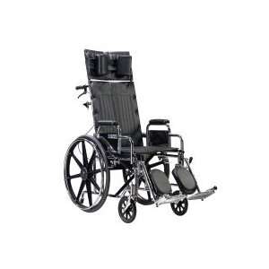 Drive Medical Sentra Full Reclining Wheelchair 14 Wide, Detachable 