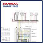Honda BF75A 75 BF90A 90 Marine Outboard Wiring Diagram Poster TM038