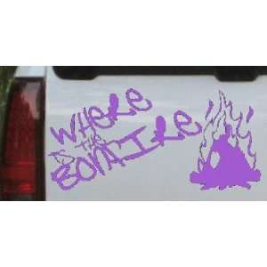 Purple 22in X 45.1in    Where Is The Bonfire Country Car Window Wall 