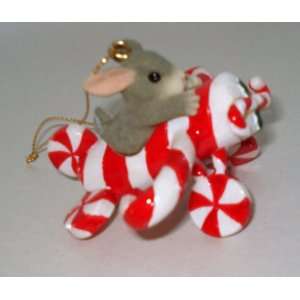   Tails Bisque Mouse/Airplane Christmas Ornament 