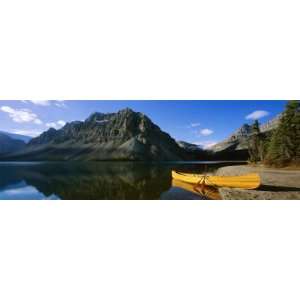 at the Lakeside, Bow Lake, Banff National Park, Alberta, Canada Travel 