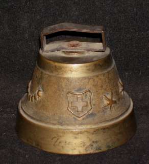 Antique Vintage English Bronze Hanging Bell Rare Decorative 