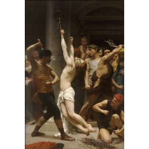 Flagellation of Jesus Christ, by William Adolphe Bouguereau   24x36 