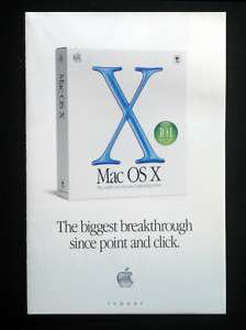 APPLE MAC OS X 10.1 Think Different Brochure   NEW  