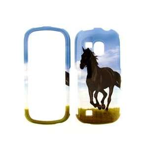 Samsung Continuum I400 I 400 Blue Sky with Black Stallion Horse Animal 