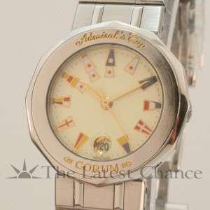 Womens Corum Admirals Cup Gold Plated and SS Wristwatch Excellent 