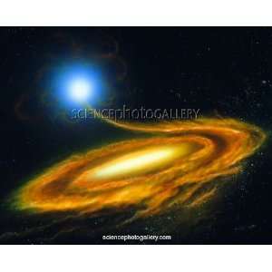 Artwork binary star system containing black hole 
