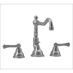 Aqua Brass Faucets 801601716 San Remo Widespread Lav Faucet Brushed 