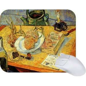  Rikki Knight Van Gogh Art Still Life Board Pipe Mouse Pad 