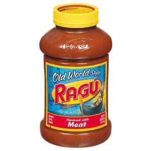 Ragu Flavored with Meat Spaghetti Sauce in Plastic Jar 45 oz (Pack of 