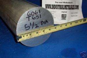 Dia X 1 1/2 Long 6061 T6511 Aluminum Round Bar  