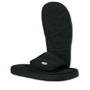  Acorn Spa Sandals Mens Small 7.5   8.5 Black Beauty