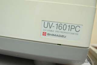 SHIMADZU UV 1601 PC SPECTROPHOTOMETER W/ CPS 240A  