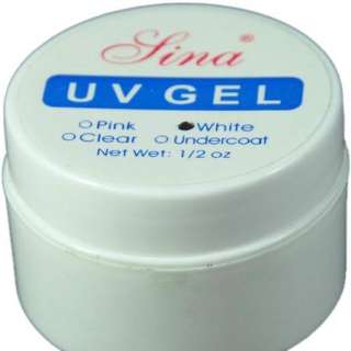 KT176 1/2oz White UV Builder Gel Set Kit for Nail Art T  