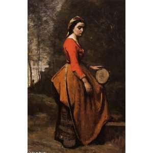 Hand Made Oil Reproduction   Jean Baptiste Corot   24 x 38 
