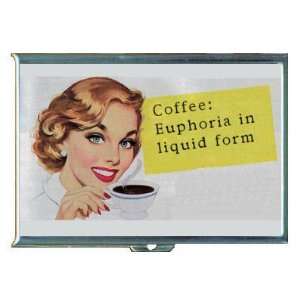  Coffee Euphoria In Liquid Form ID Holder, Cigarette Case 