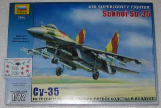 Zvezda 7240 Sukhoi Su 35 Russian fighter 1/72  