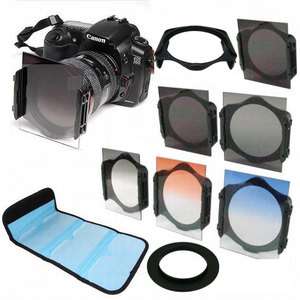 77mm ring Adapter + ND2/ND4/ND​8 + Graduated Orange/Blue Filter f 