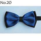 CLASSIC SOLID RED PRE TIED SATIN MENS BOW TIE  
