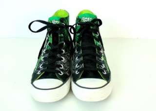 black green CONVERSE GREEN LANTERN hi top shoes DC COMICS sneakers men 
