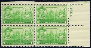 US Plate BLock 4 1936 #790 1c Jones & Barry  