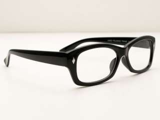 50s Vintage Black Thick Framed Clear Lens Eye Glasses  