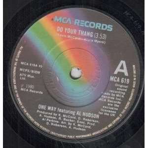 DO YOUR THANG 7 INCH (7 VINYL 45) UK MCA 1980 ONE WAY FEATURING AL 