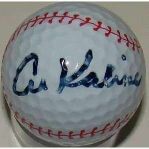 Al Kaline Signed Baseball   x2 Golf PSA   Autographed Baseballs 