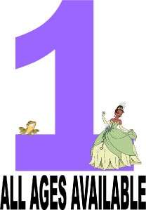 Princess and the Frog Birthday or Everyday Iron on Transfer  