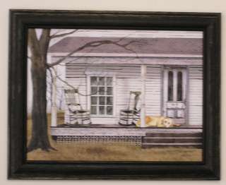 Billy Jacobs white house dog porch picture framed  