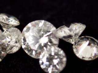 10 loose Round cut White Diamonds VS1 G .50 cttw  