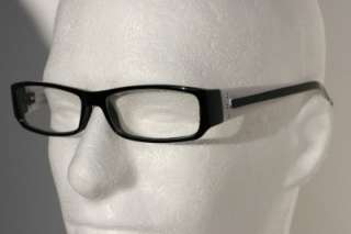 Black White Rectangle Clear Nerd Smart looking Glasses  