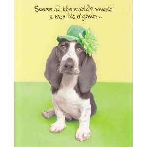   Patricks Day Card Seems All the Worlds Wearin a Wee Bit O Green