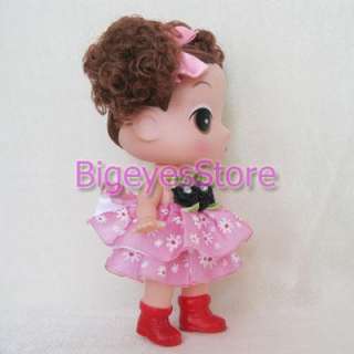 Korea Ddung Doll Baby Girl Doll Toys Plastic dolls17CM  