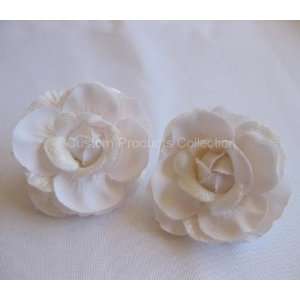  White Rose Wedding Birde Hair Flower Clip Barrette  One 