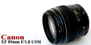 Canon EF 85mm f/1.8 USM 85 f1.8 Lens for 60D T3i 5D T2i T3 7D 