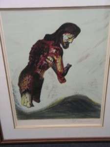 David Siqueiros Signed Lithograph Amputated Christ  