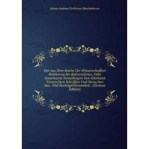   Edition) Johann Andreas Eerdmann Maschenbauer  Books