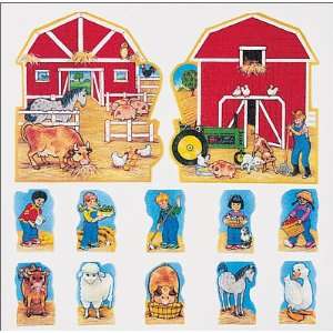   Farm Story Mitt & Finger Puppets  Felt/flannel Board Kit Toys & Games