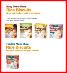 6x Hot Kid Baby Toddler Mum mum Rice Rusk Boxes  