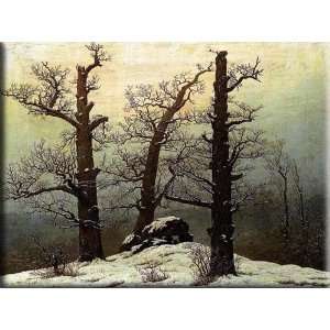  in the Snow 16x12 Streched Canvas Art by Friedrich, Casper David 